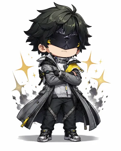 Endministrator chibi fanart — Arknights Endfield character