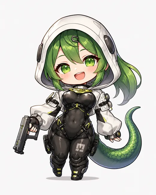 Fluorite chibi fanart — Arknights Endfield character