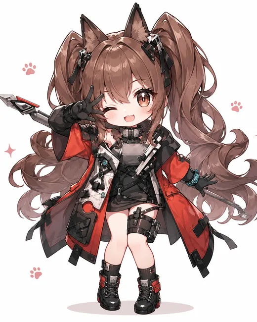 Gilberta chibi fanart — Arknights Endfield character