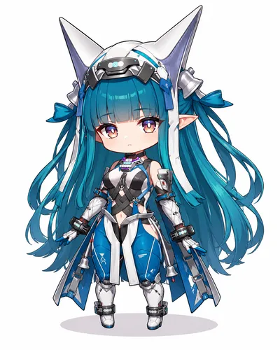 Last Rite chibi fanart — Arknights Endfield character