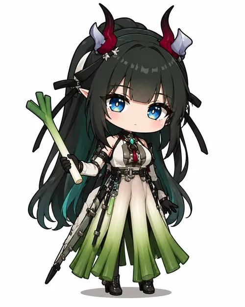 Leek Fangyi chibi fanart — today's featured Endfield character