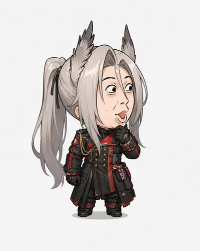 Pogranichnik chibi fanart — Arknights Endfield character