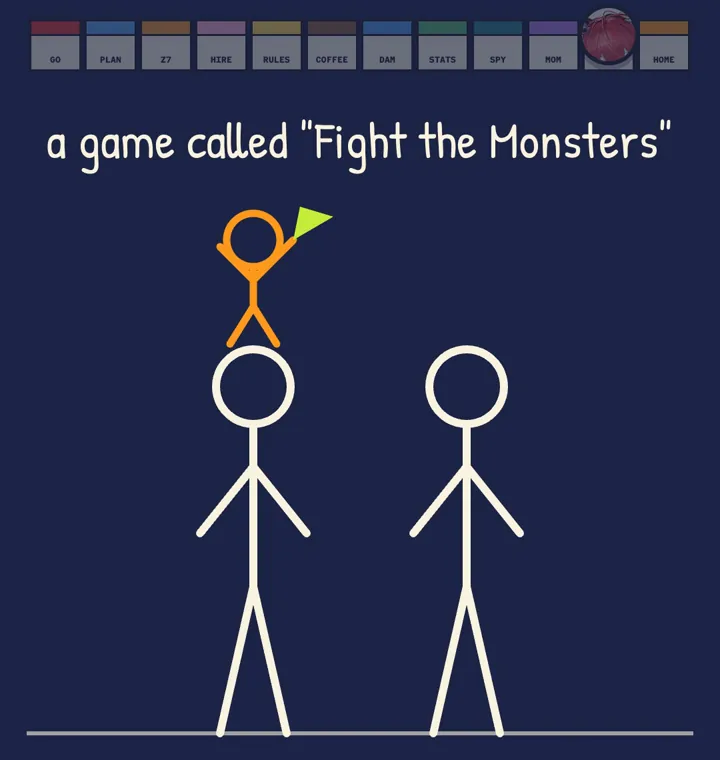 A game called Fight the Monsters