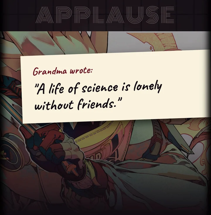 A letter: Grandma wrote, a life of science is lonely without friends