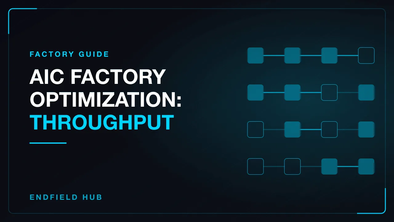 AIC Factory Optimization: Throughput