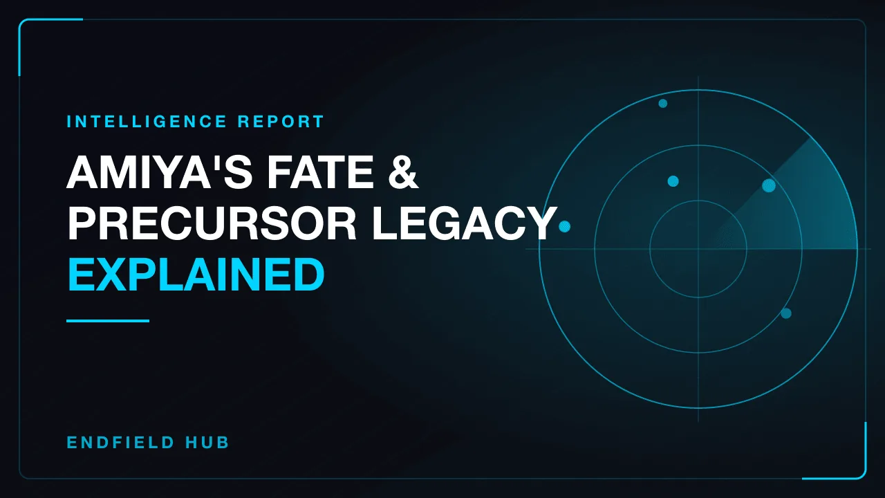 Amiya's Fate & Precursor Legacy Explained