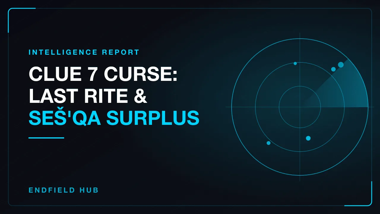 Clue 7 Curse: Last Rite & Seš'qa Surplus