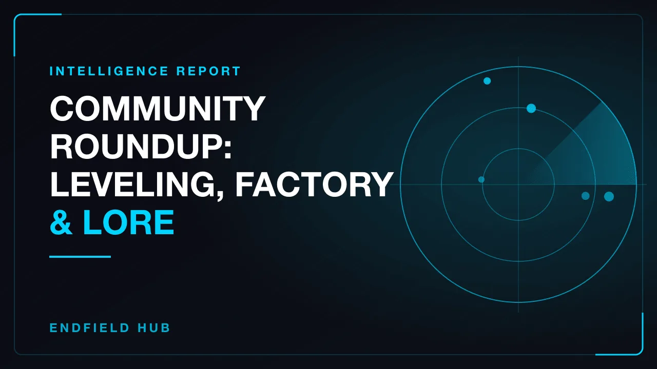 Community Roundup: Leveling, Factory & Lore