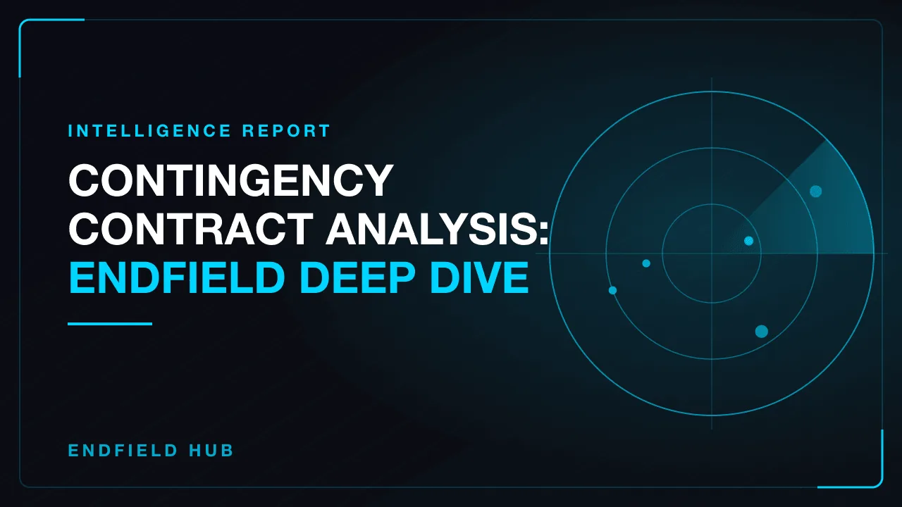 Contingency Contract Analysis: Endfield Deep Dive