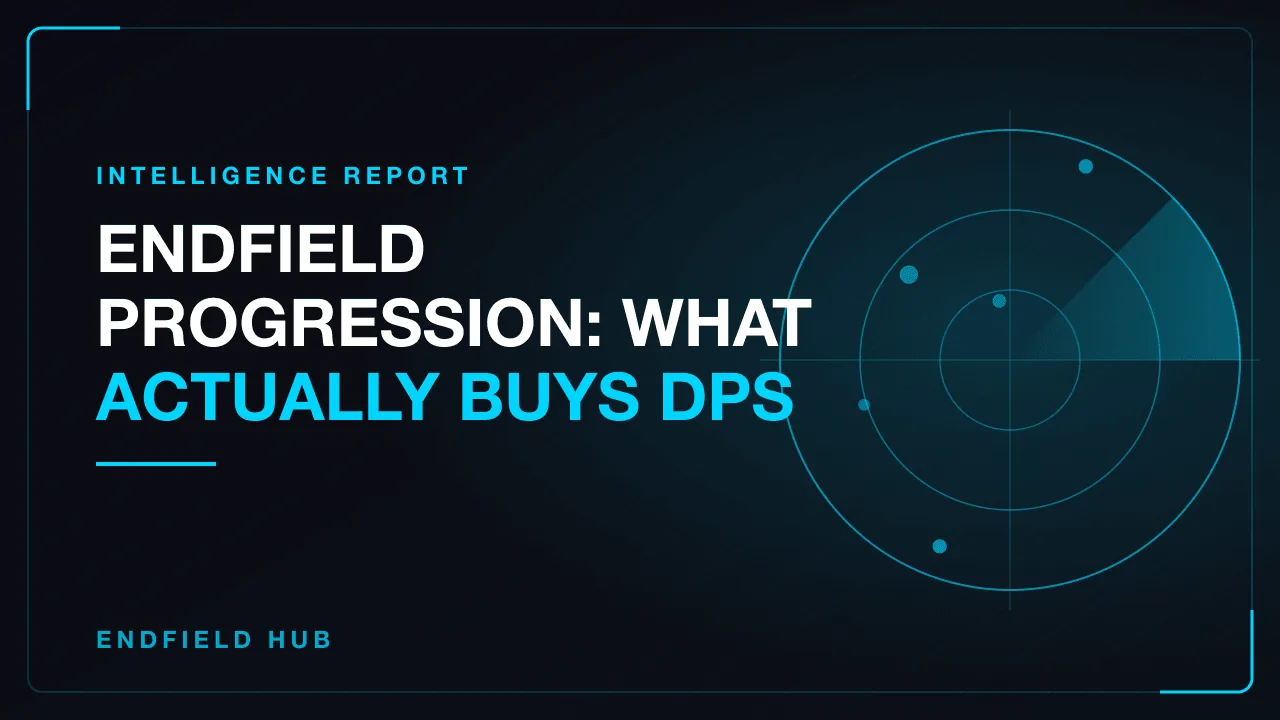 Endfield Progression: What Actually Buys DPS