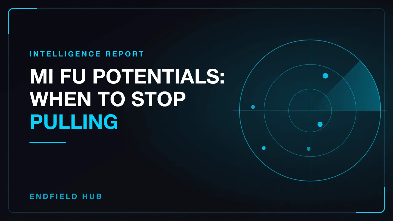 Mi Fu Potentials: When to Stop Pulling