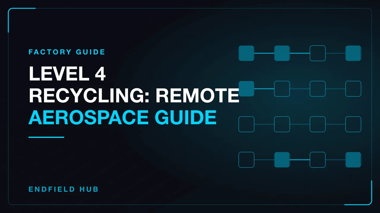 Level 4 Recycling: Remote Aerospace Guide