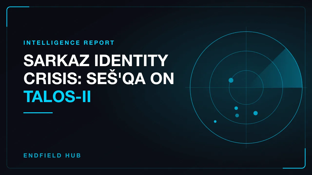 Sarkaz Identity Crisis: Seš'qa on Talos-II