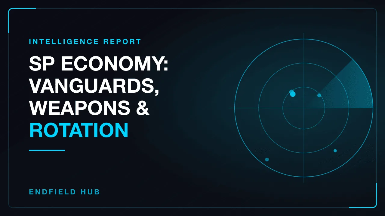 SP Economy: Vanguards, Weapons & Rotation