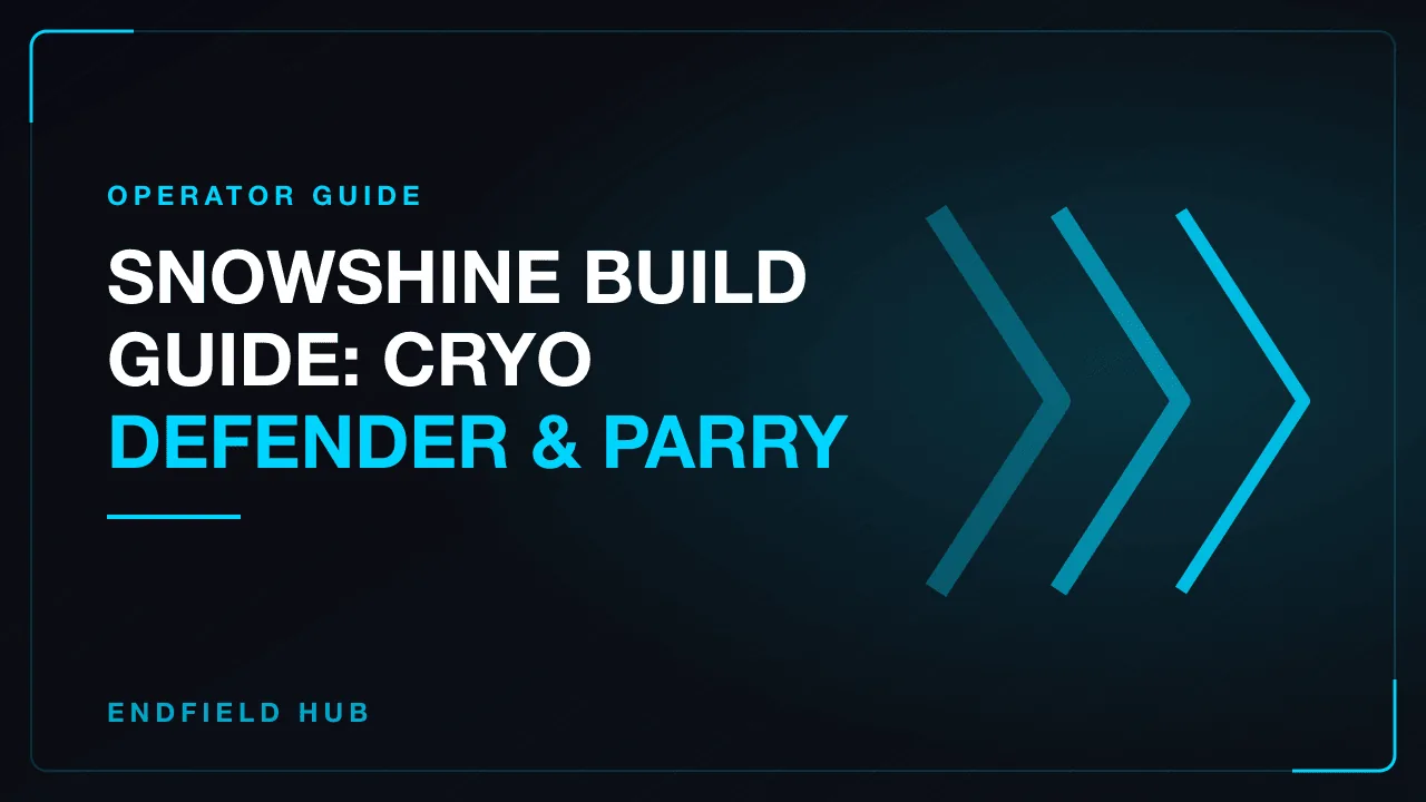 Snowshine Build Guide: Cryo Defender & Parry