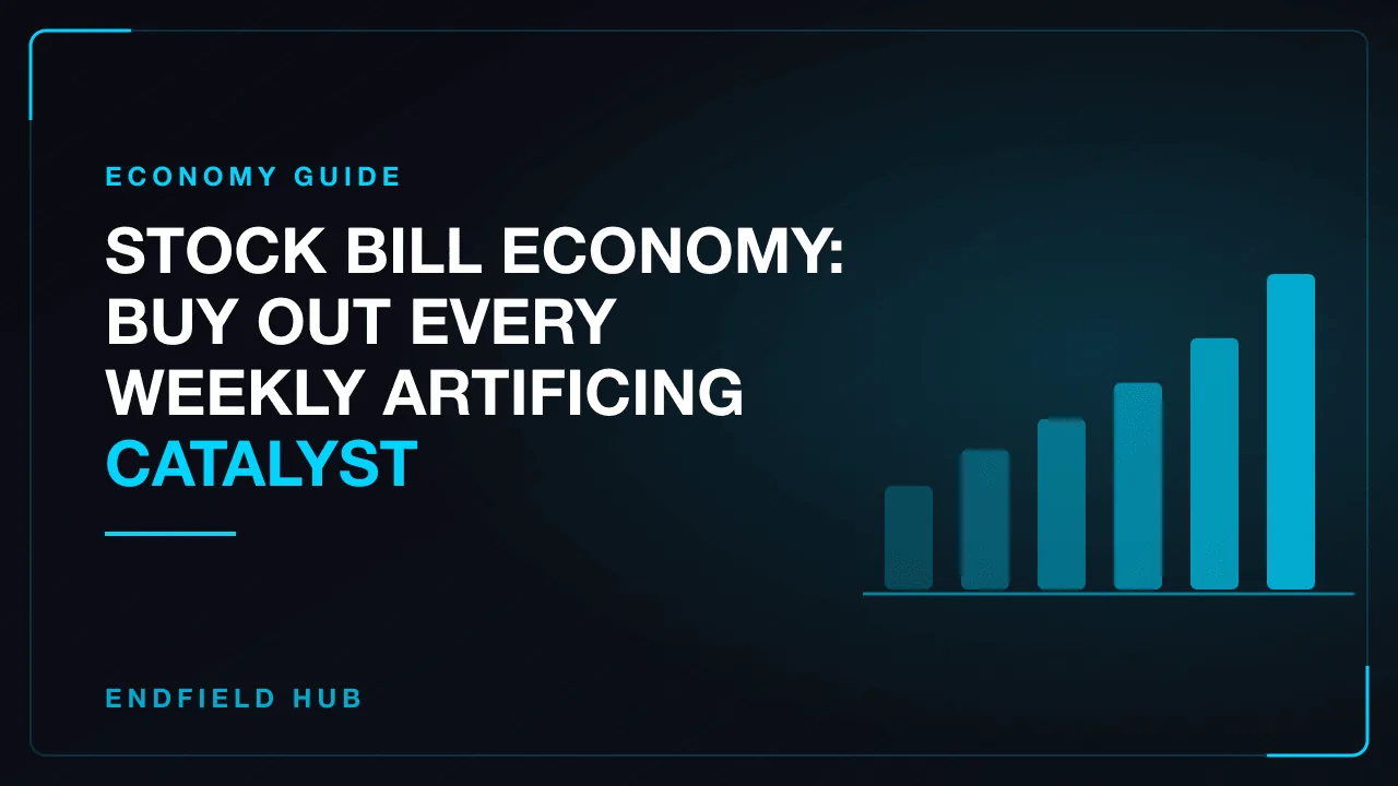 Stock Bill Economy: Buy Out Every Weekly Artificing Catalyst