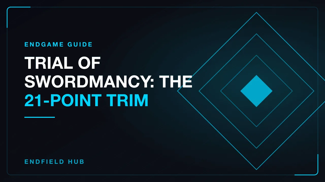 Trial of Swordmancy: The 21-Point Trim