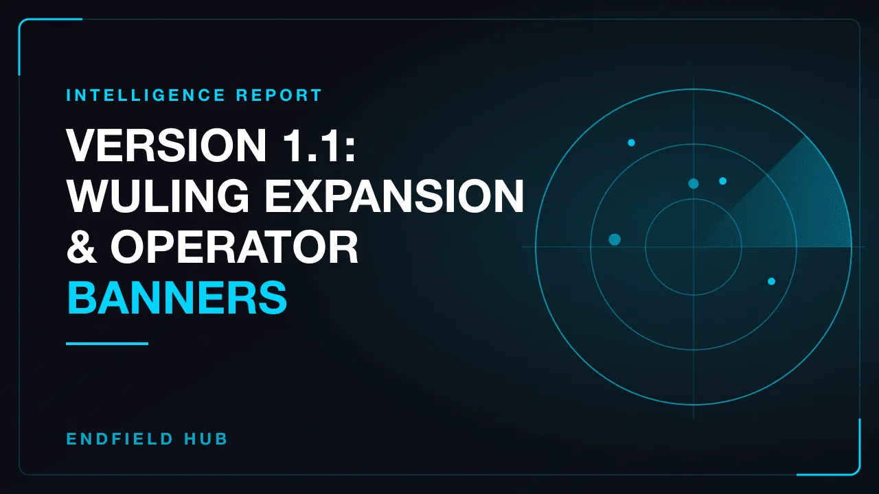 Version 1.1: Wuling Expansion & Operator Banners