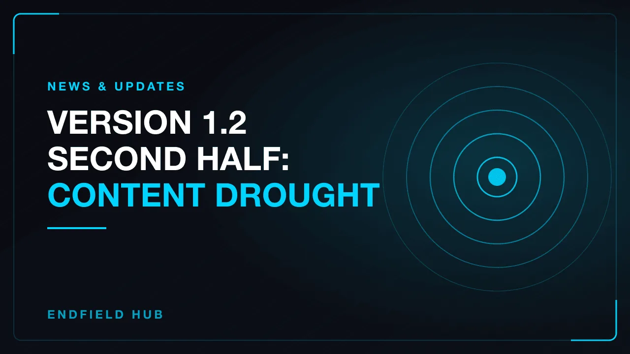 Version 1.2 Second Half: Content Drought