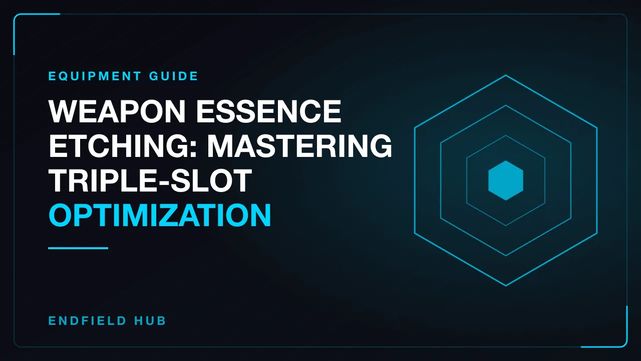 Weapon Essence Etching: Mastering Triple-Slot Optimization