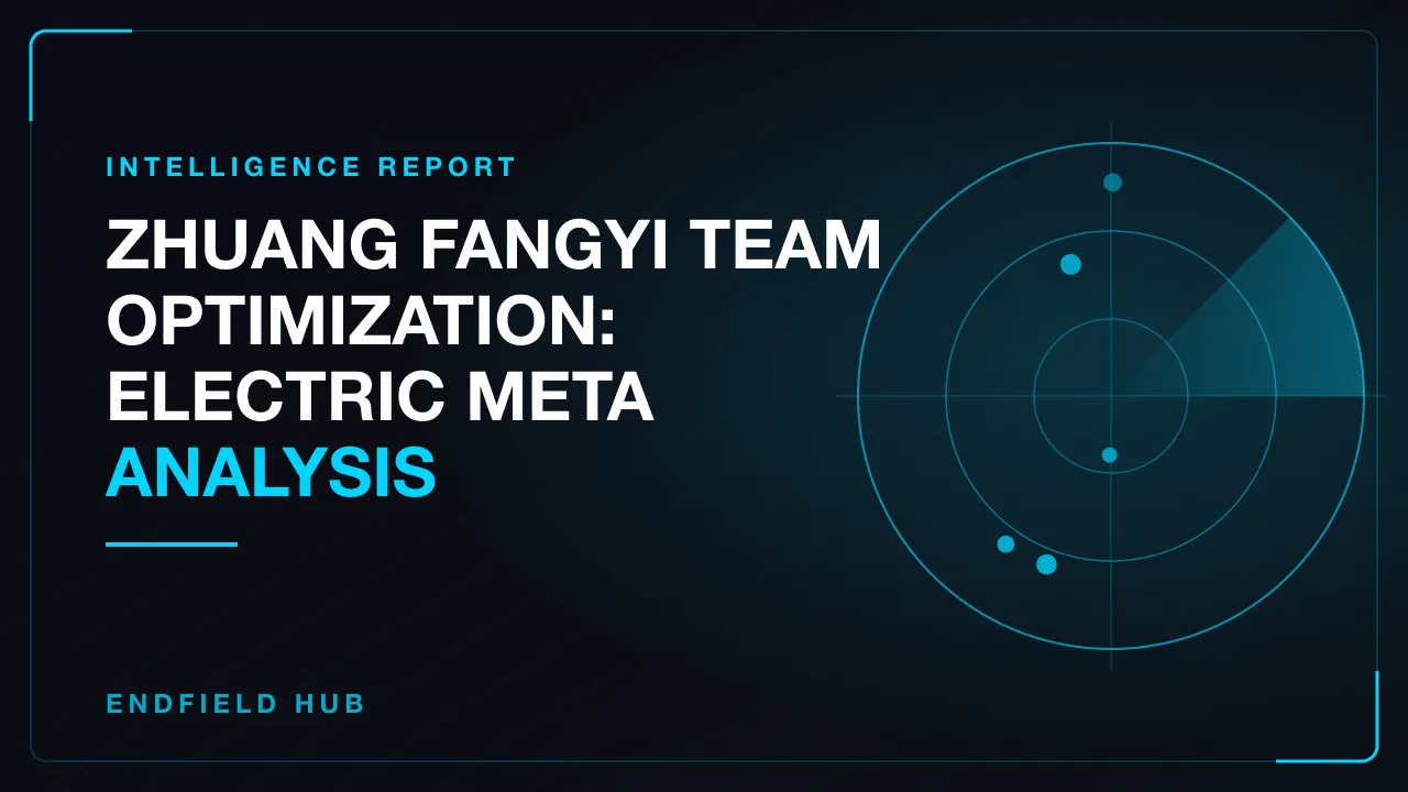 Zhuang Fangyi Team Optimization: Electric Meta Analysis