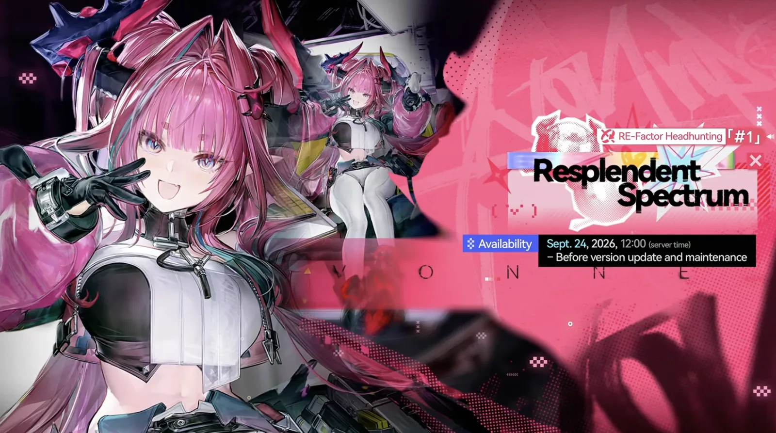 Yvonne rate-up on Resplendent Spectrum, RE-Factor Headhunting number 1, available September 24 2026 at 12:00 server time