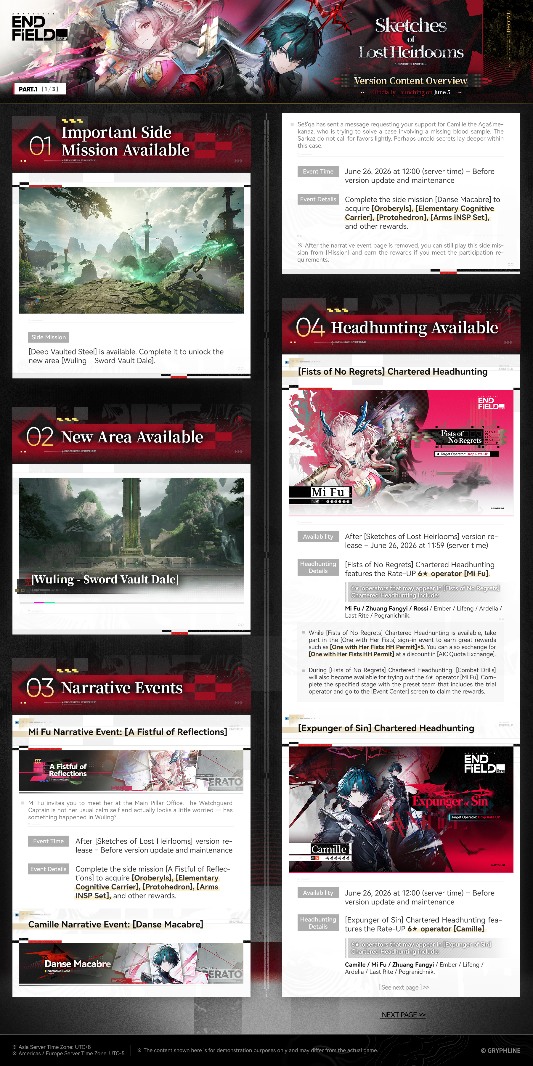 Arknights Endfield 1.3 Sketches of Lost Heirlooms Version Update Overview — Part 1: side missions, new area, narrative events, headhunting banners