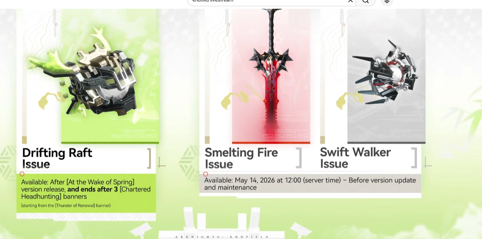 Fest of Brilliance Weapons