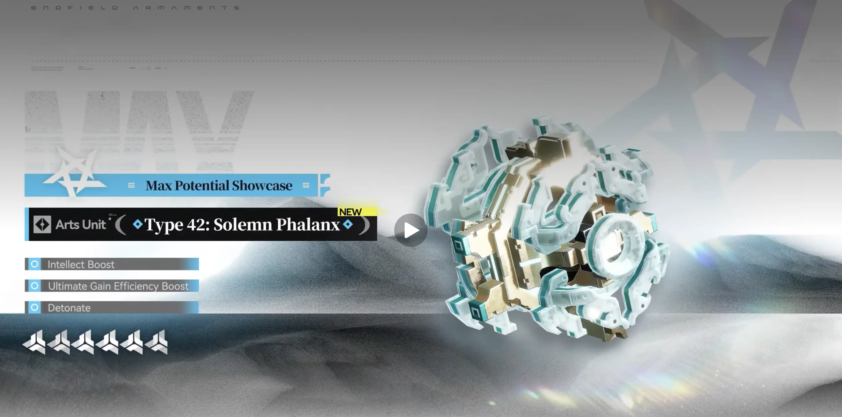Solemn Phalanx Arts Unit weapon showcase from the Companionship Celebration & Homecoming Special Program