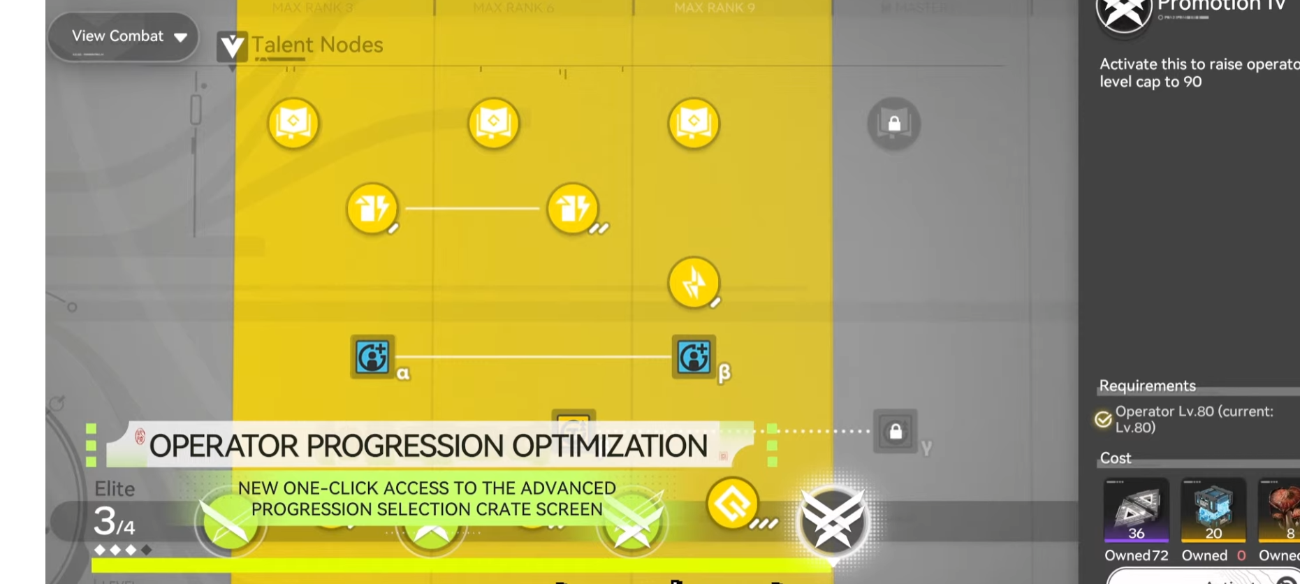Progression Optimization