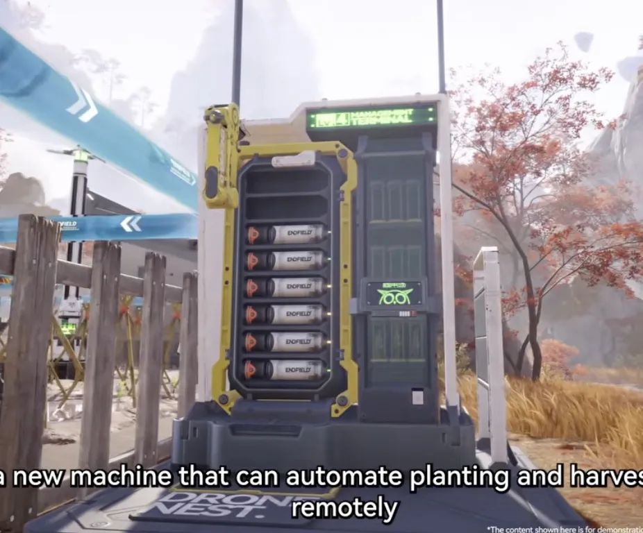 Remote planting and harvesting machine with its management terminal