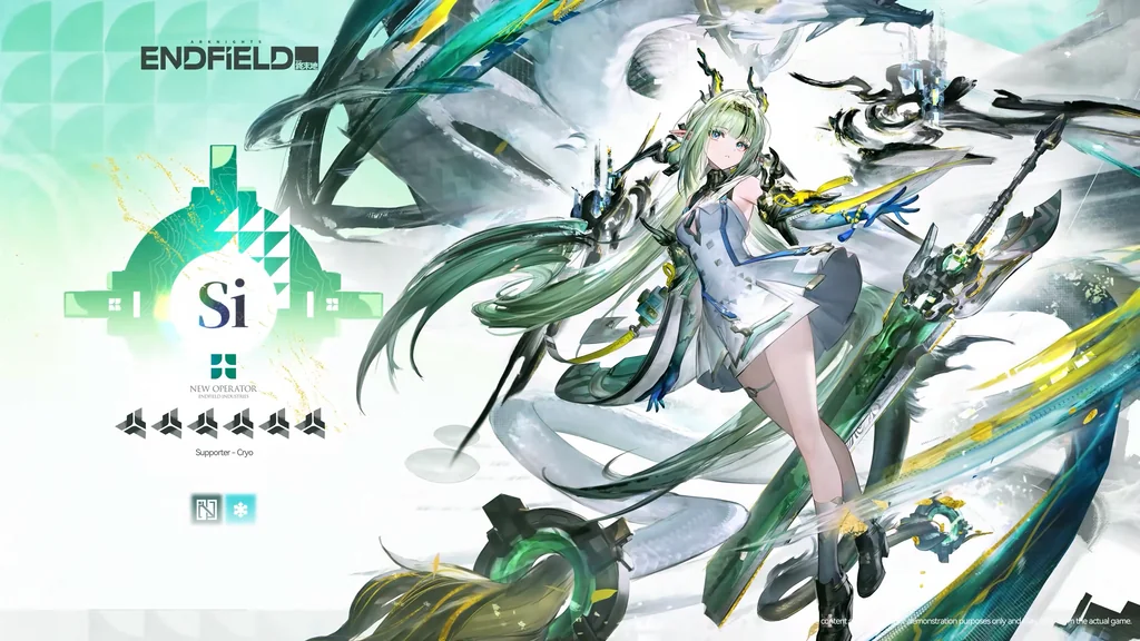 Si key art, new 6-star Supporter, Cryo