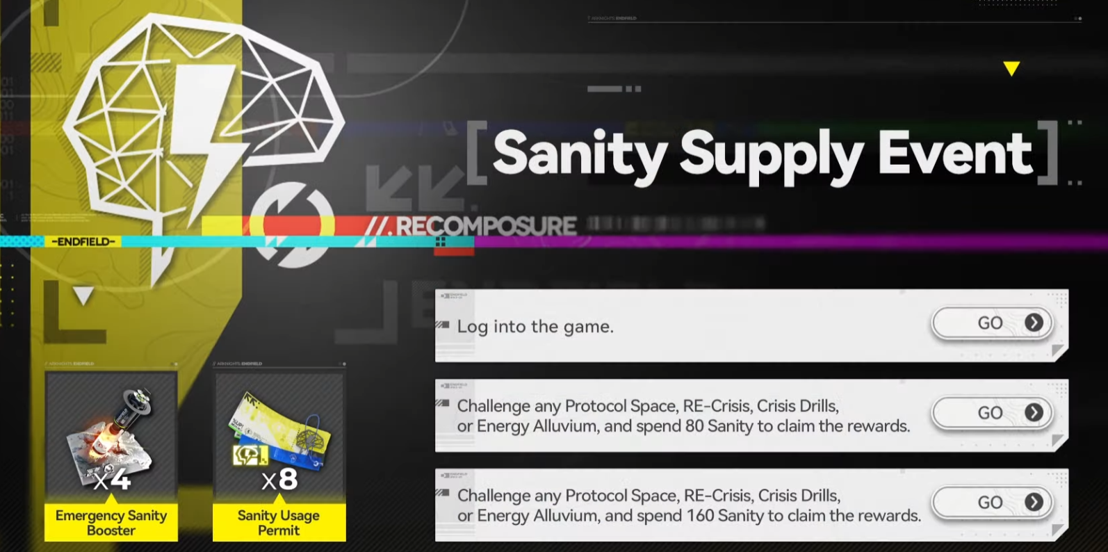 Sanity Supply Event