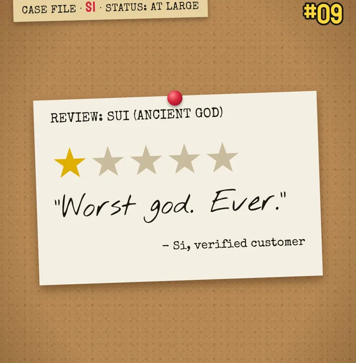 Review: Sui (ancient god). "Worst god. Ever."