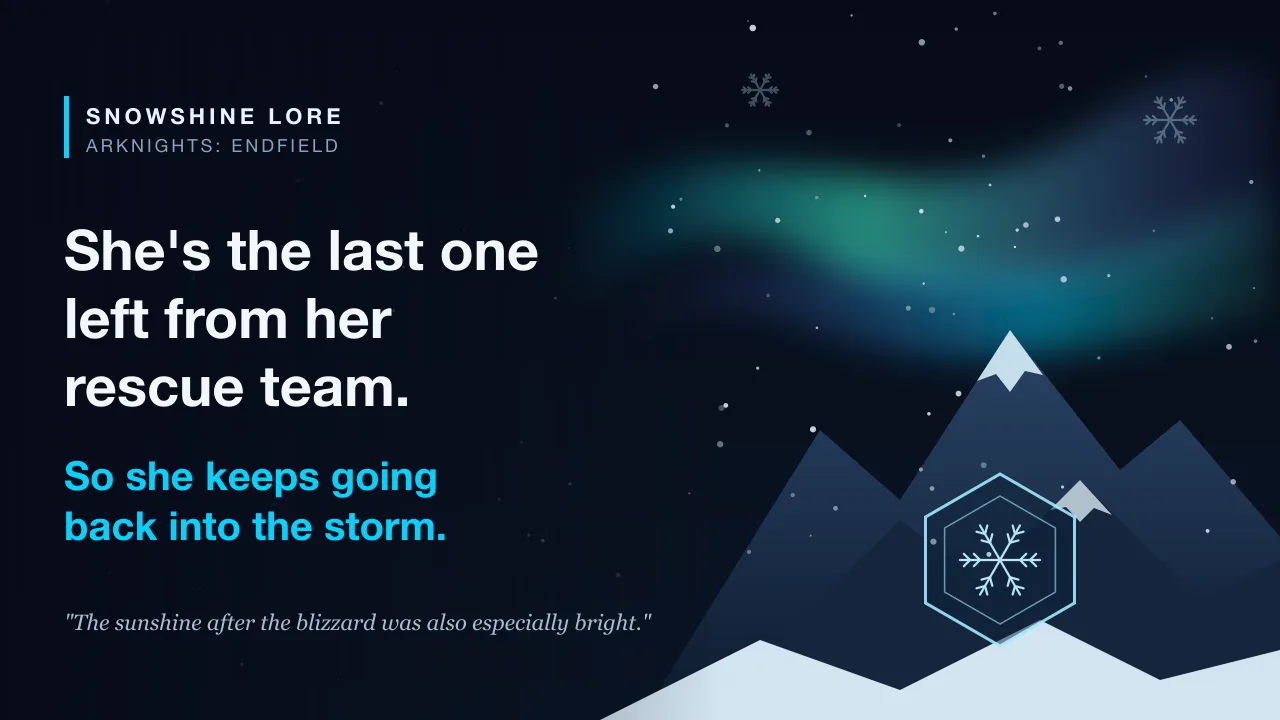 Snowshine Lore: The Last of Her Rescue Team