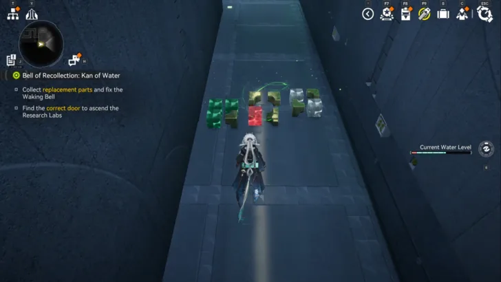 Hint to the correct door on the floor inside one of the wrong doors in the Suiming Labs
