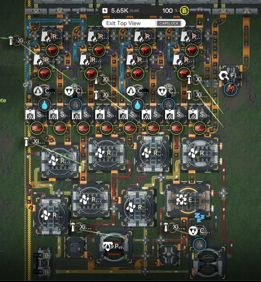 Hetonite Part blueprint layout with sewage routed to Xircon (ASIA server)