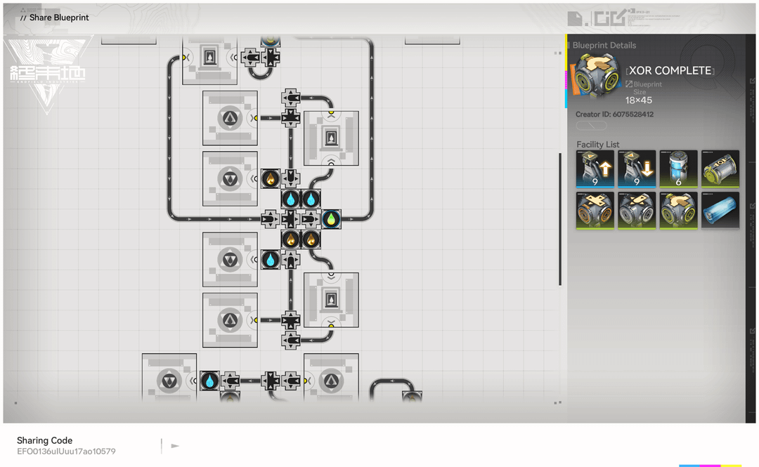 XOR Complete share blueprint screen (18x45, EU/NA)