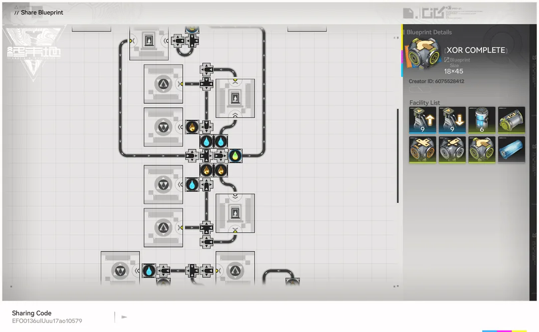 XOR Complete share blueprint screen (18x45, EU/NA)
