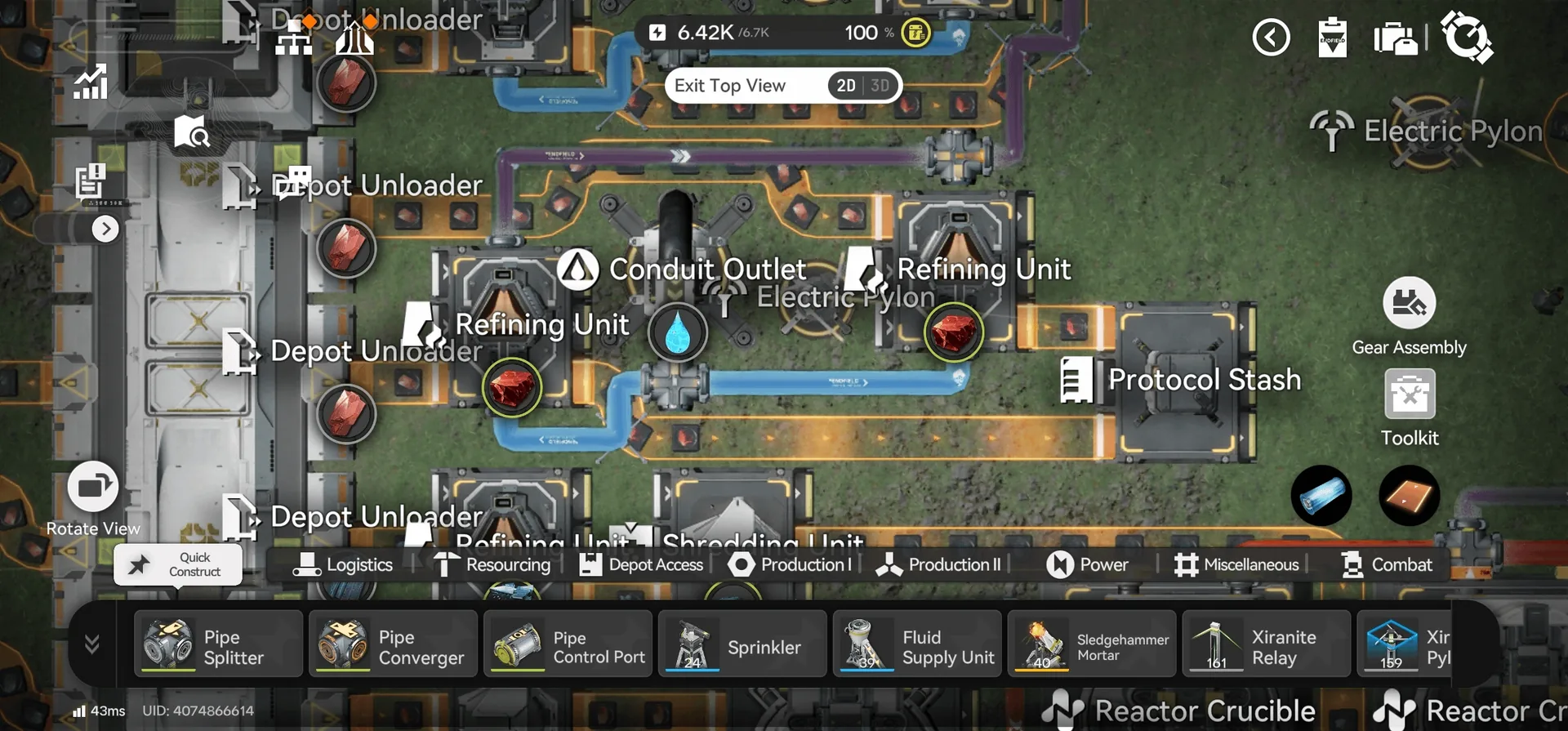 Compact Cuprium layout