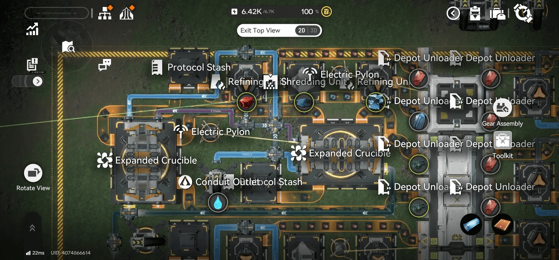4 Row 2x Xircon (No Sewage) layout