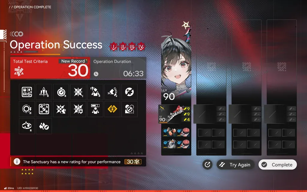Arknights Endfield Contingency Contract Risk 30 clear, Solo Clears - 1 Operator