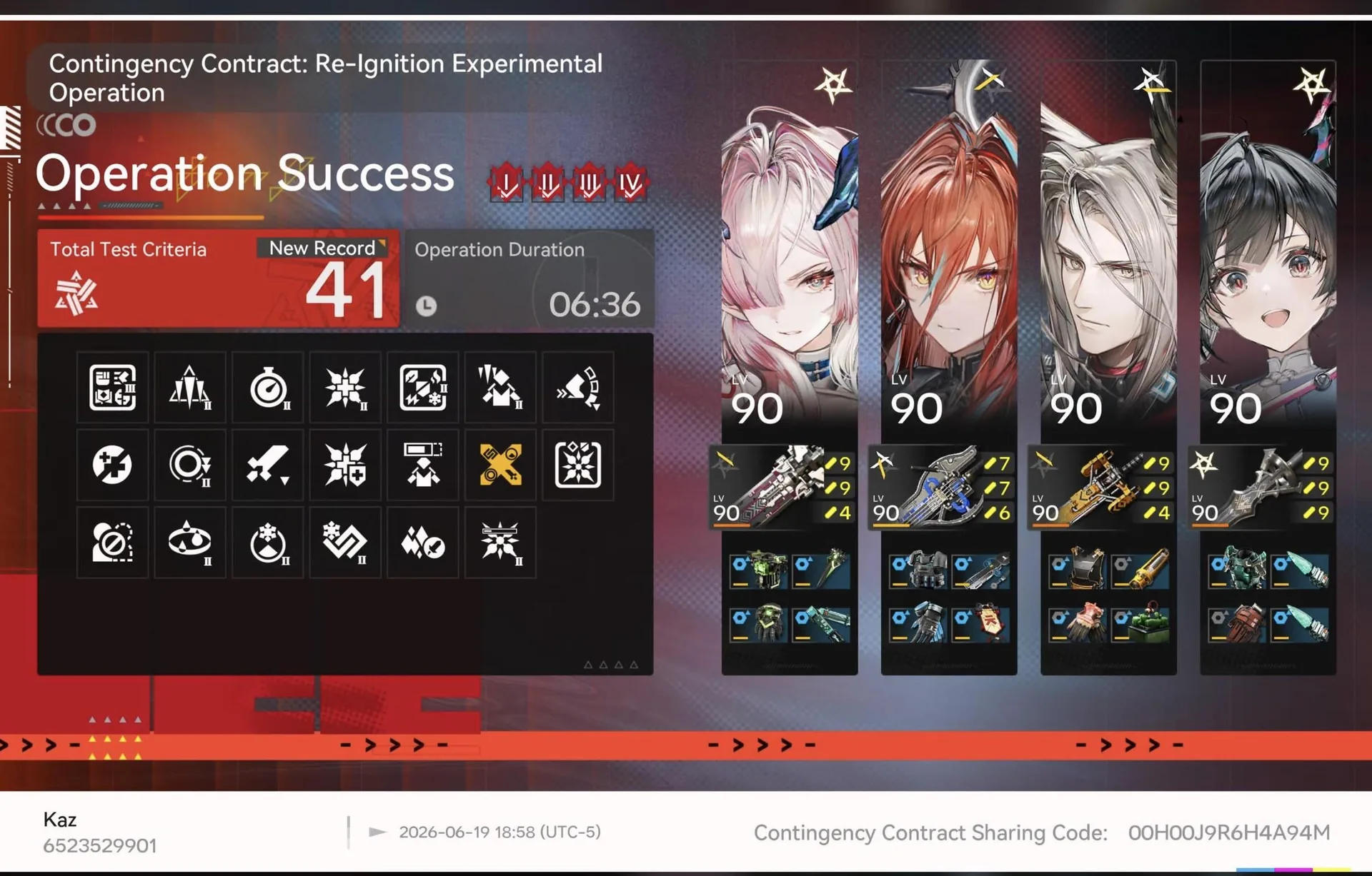 Arknights Endfield Contingency Contract Risk 41 clear, Risk 40-50 - Apex