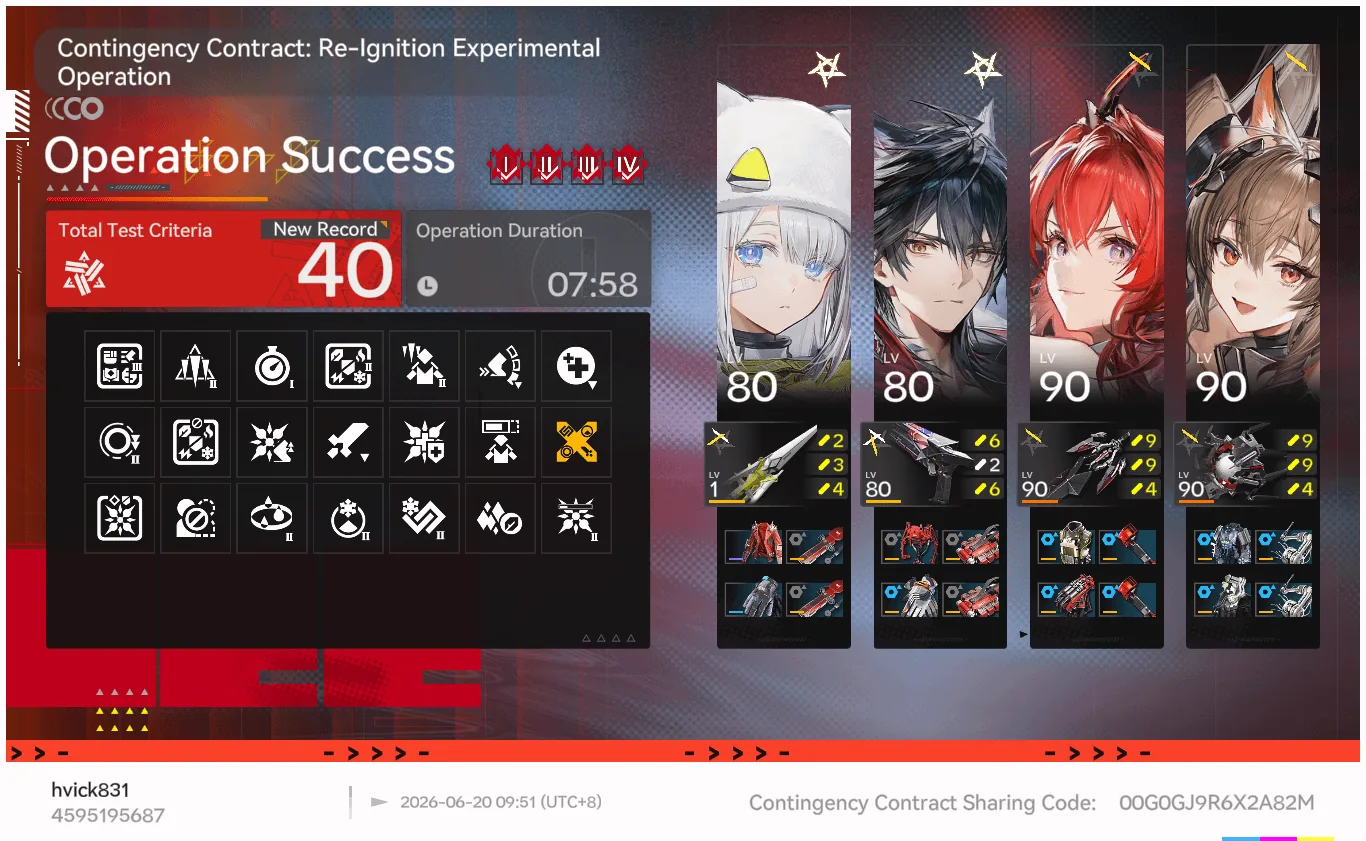Arknights Endfield Contingency Contract Risk 40 clear, Risk 30-40 - Endgame