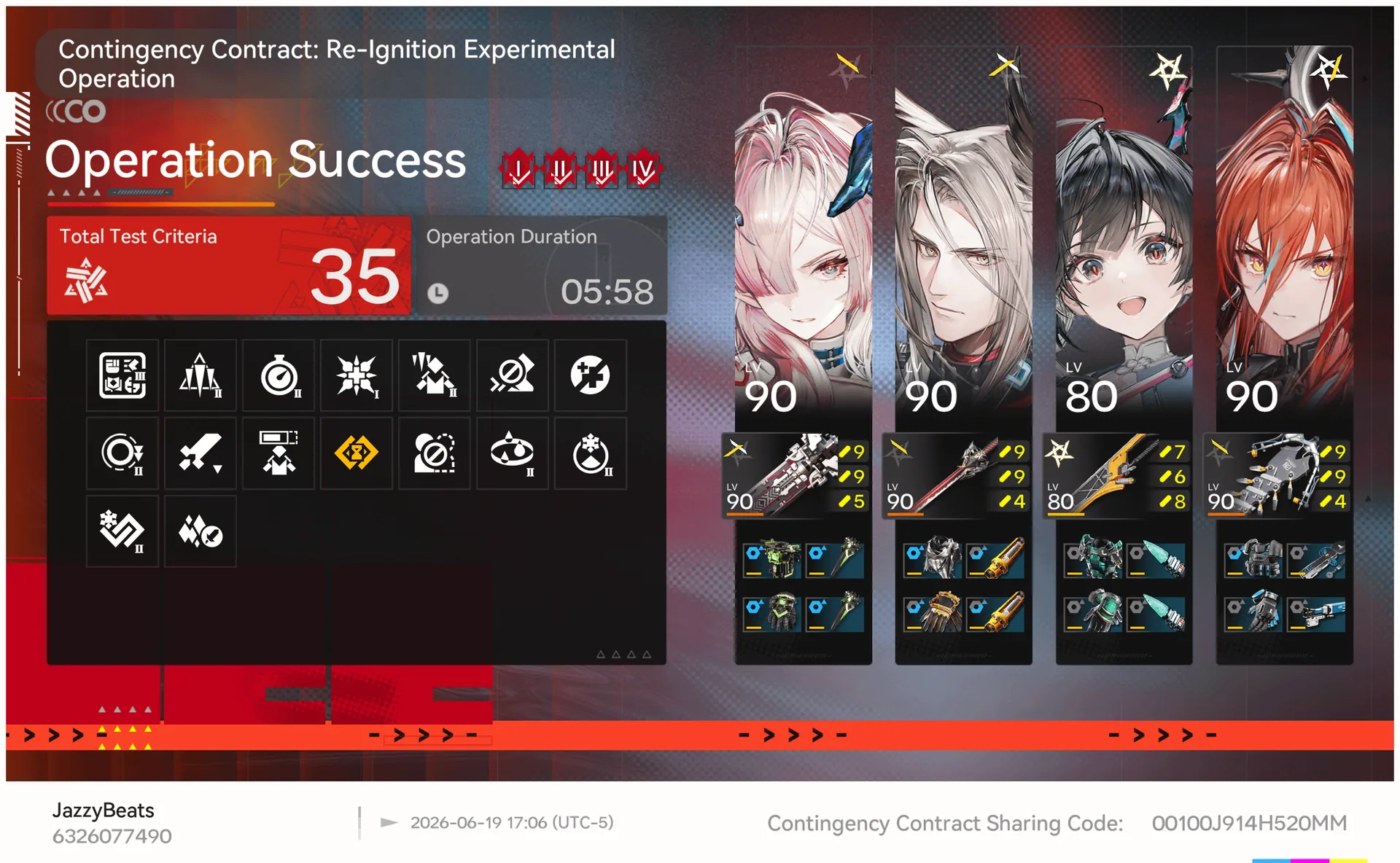 Arknights Endfield Contingency Contract Risk 35 clear, Risk 30-40 - Endgame
