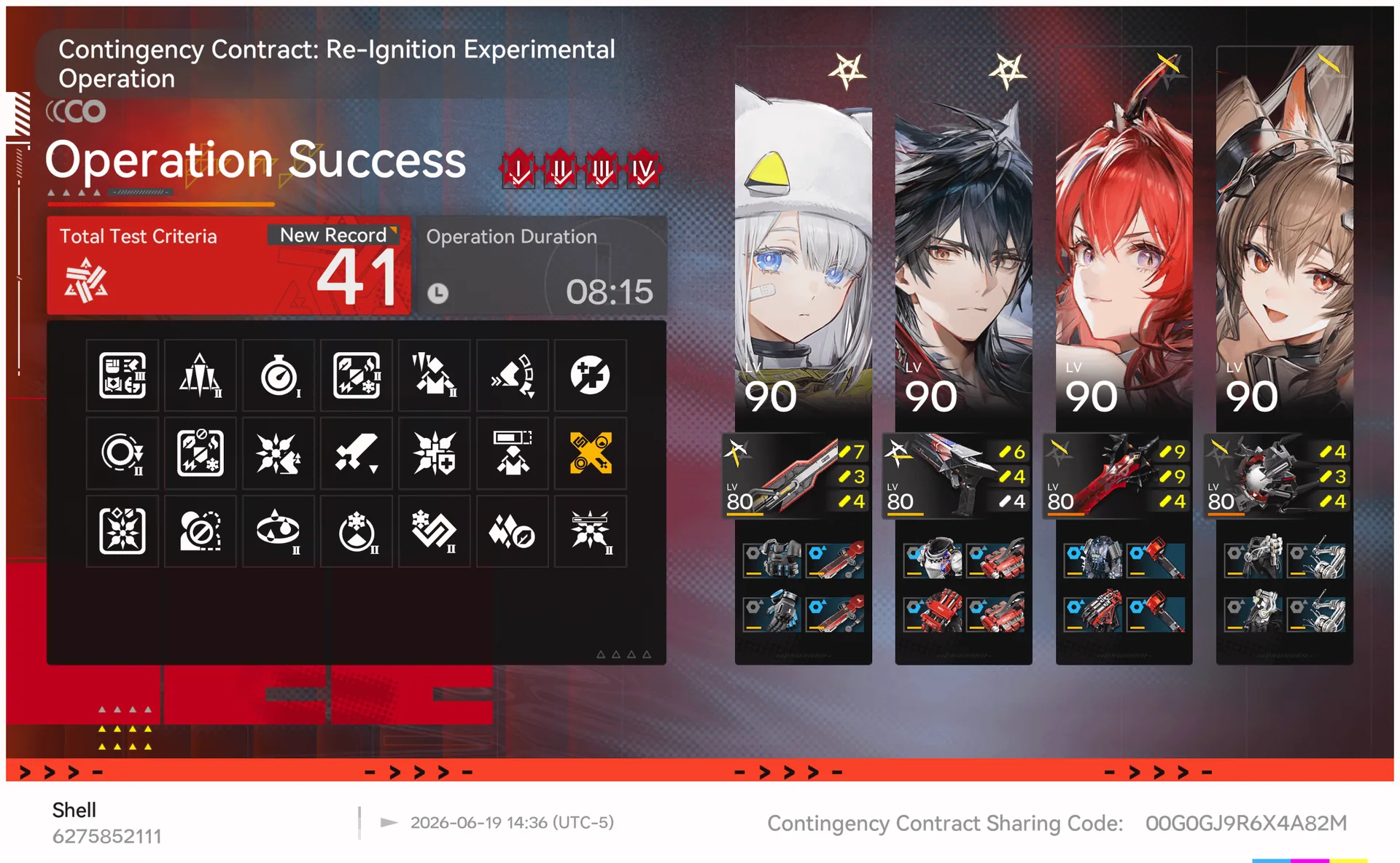 Arknights Endfield Contingency Contract Risk 41 clear, Risk 40-50 - Apex