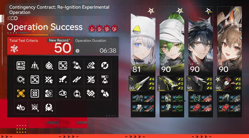 Arknights Endfield Contingency Contract Risk 50 clear, Risk 40-50 - Apex