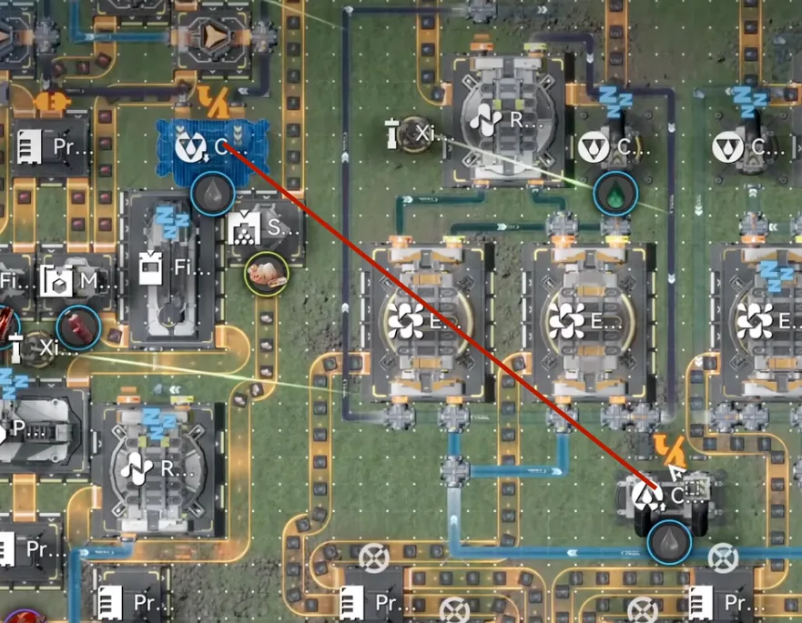 Reconnecting the top-left double conduit after deploying Upgrade 1