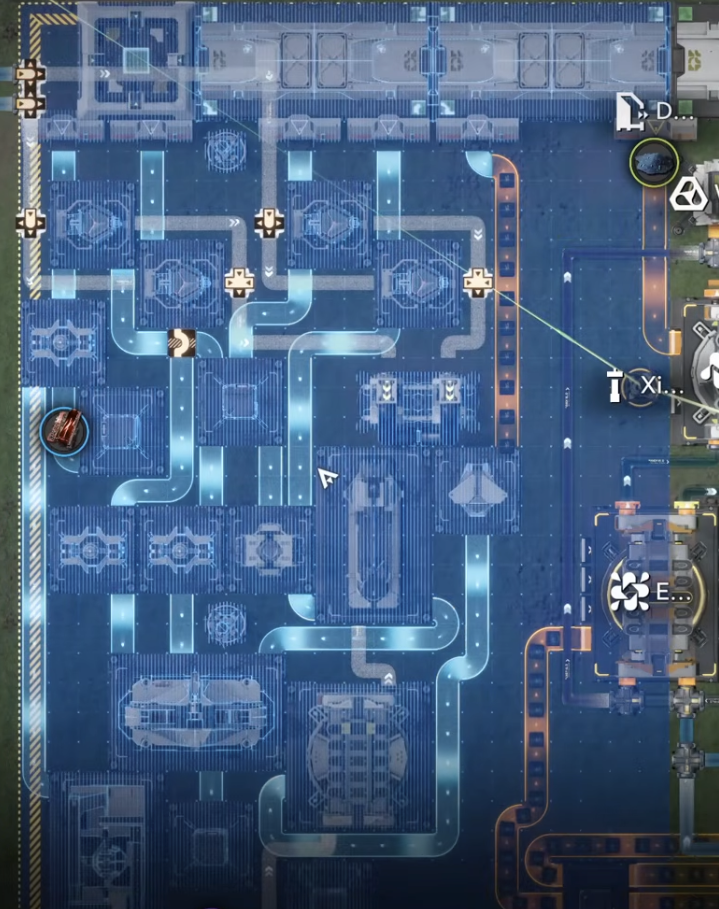 1.3 Upgrade 1 blueprint deployed in the cleared top-left space