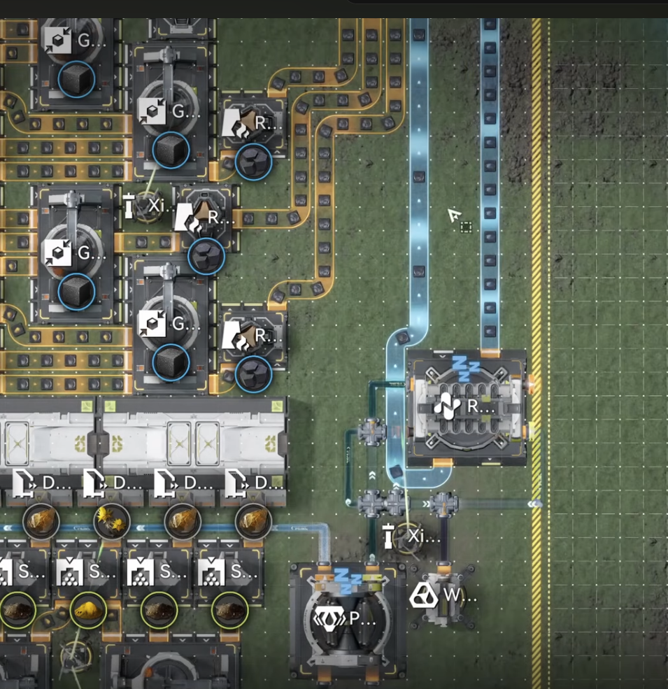 Deleting the two long belts in the bottom-right corner
